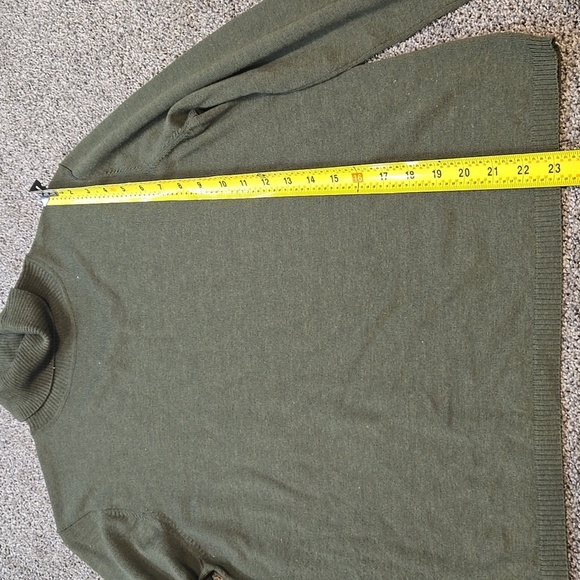 Pendelton Women 100%Merino Wool Green Turtleneck Sweater Sz L Petite - Picture 2 of 6